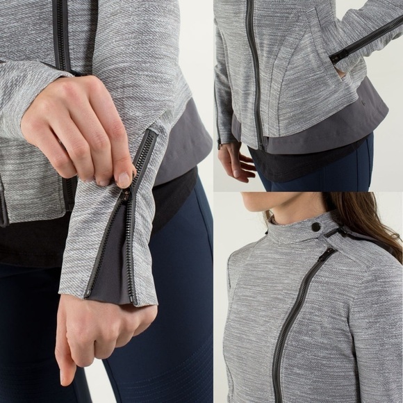 Women’s Lululemon Athletica gray hooded Bust A Move zipped Jacket Sz‎ small - Picture 15 of 16